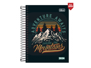 Agenda Espiral Diária 11,7 x 16,4 cm Pepper Masculina 2024