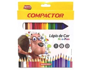 Lápis de Cor 24 Cores Neo-Pen - Compactor